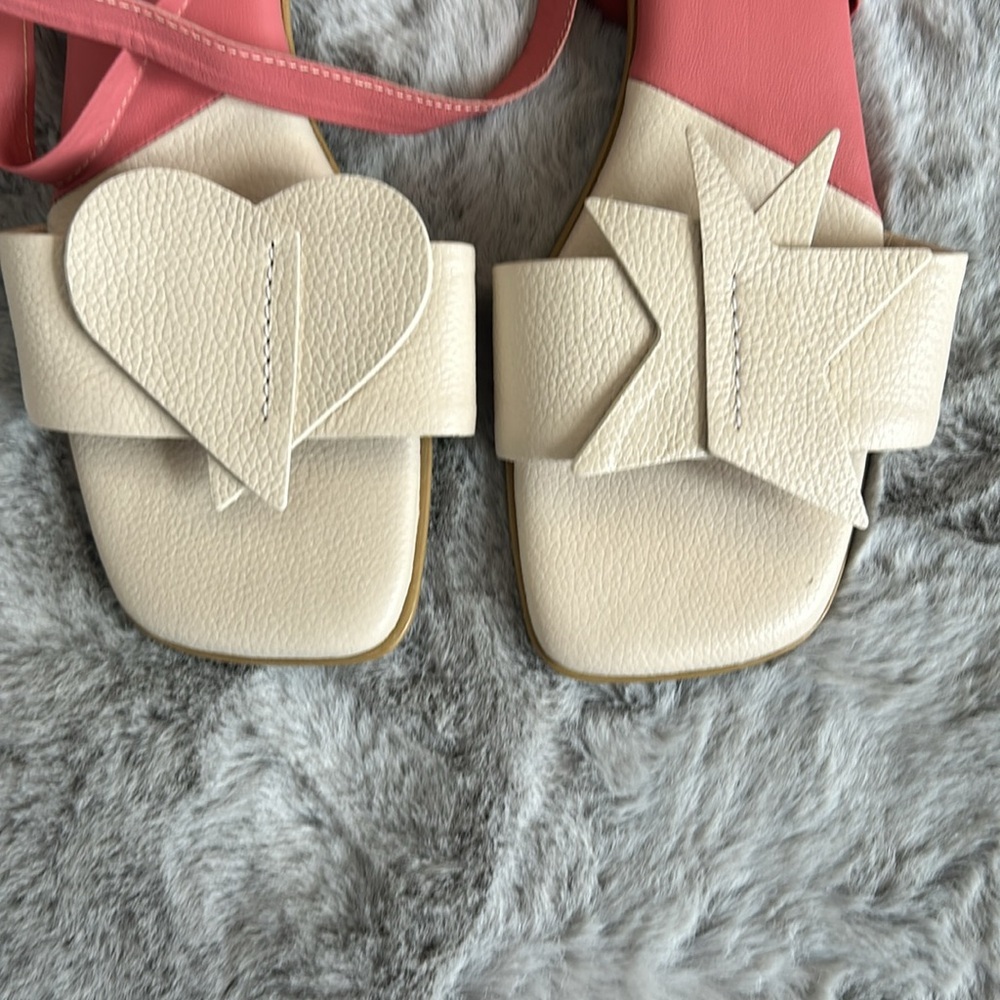 Garces Bottier leather ankle tie sandals size 8 - Picture 2 of 8